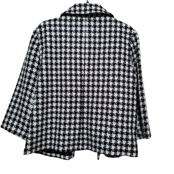 Harvé Bernard Black and White Metallic Tweed Jacket L - Picture 2 of 9